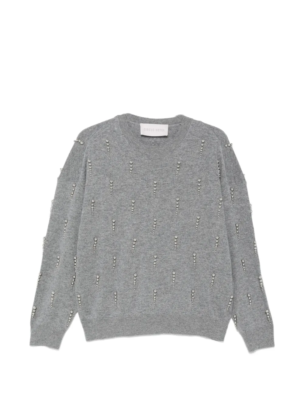 Circus Hotel stud-embellished knitted sweater