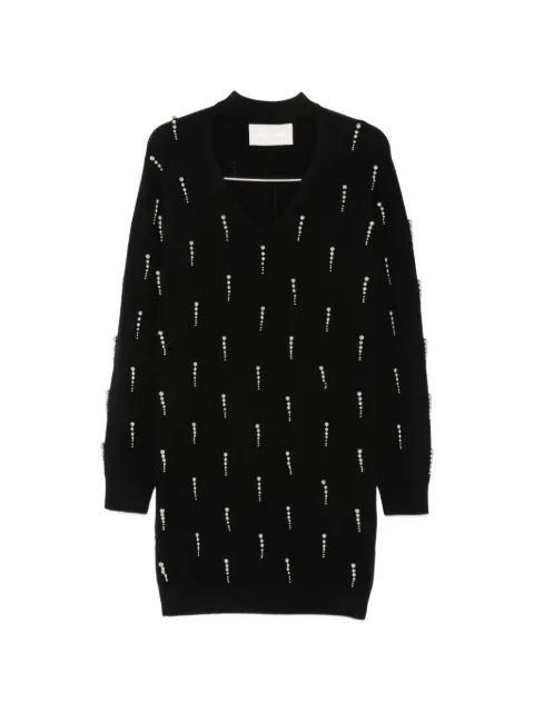Circus Hotel bead-embellished cut-out dress
