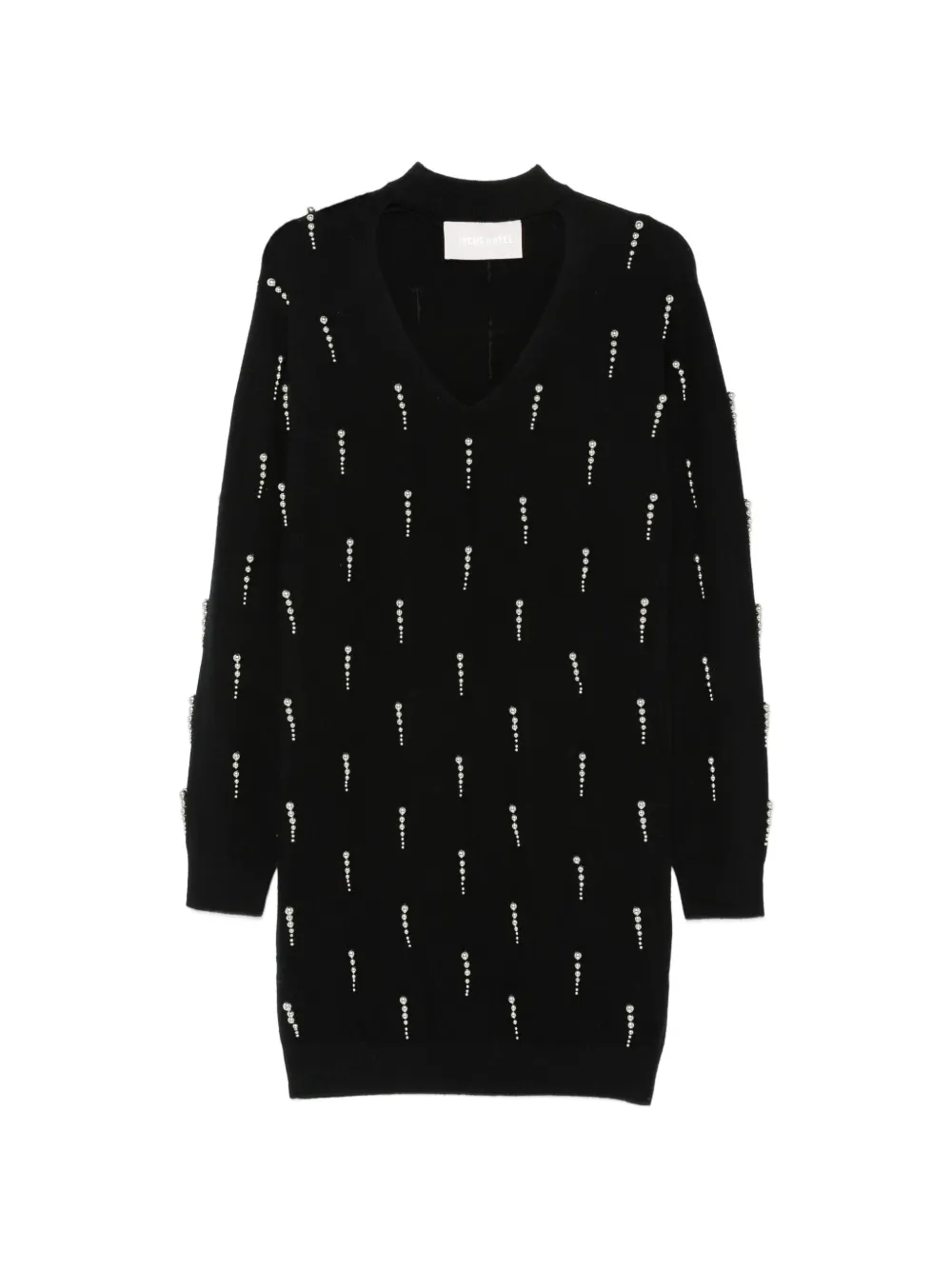Circus Hotel bead-embellished cut-out dress
