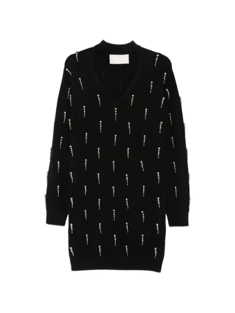 Circus Hotel bead-embellished cut-out dress