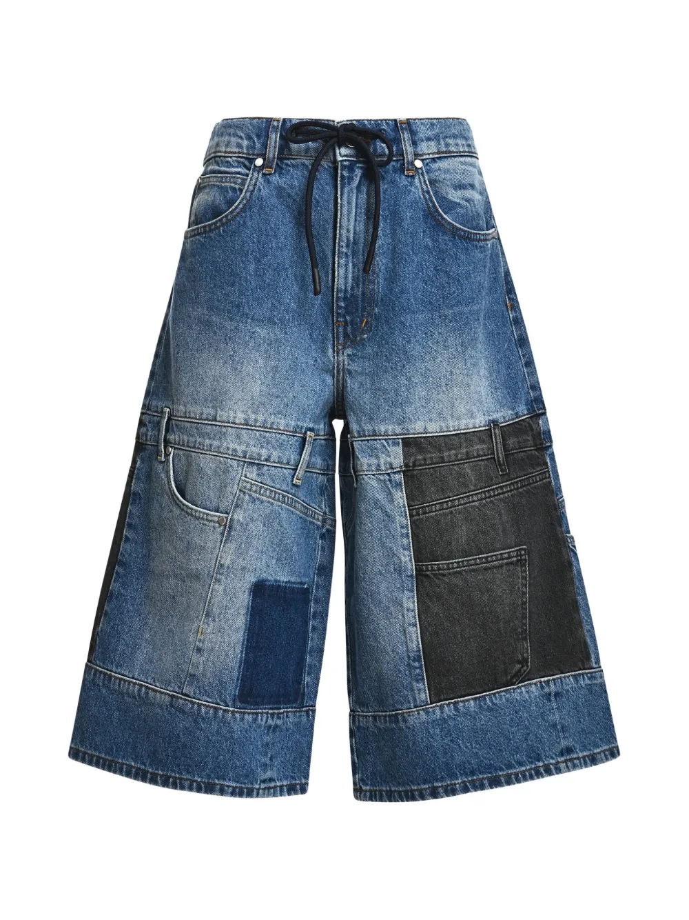 Essentiel Antwerp Shorts im Patchwork-Look - Blau