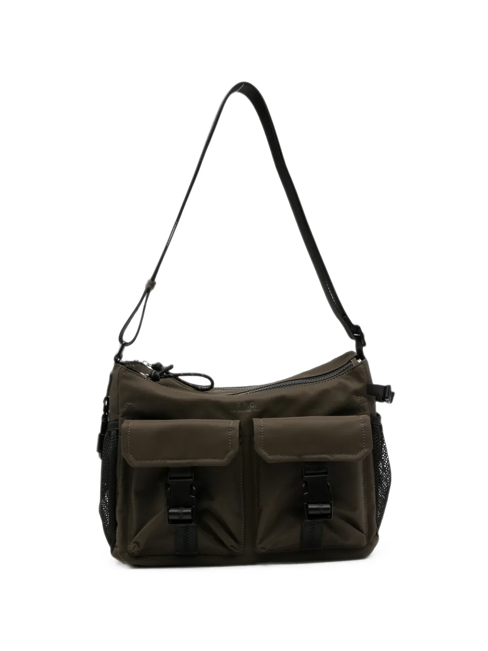 A.P.C. buckle-fastening shoulder bag - Marrone