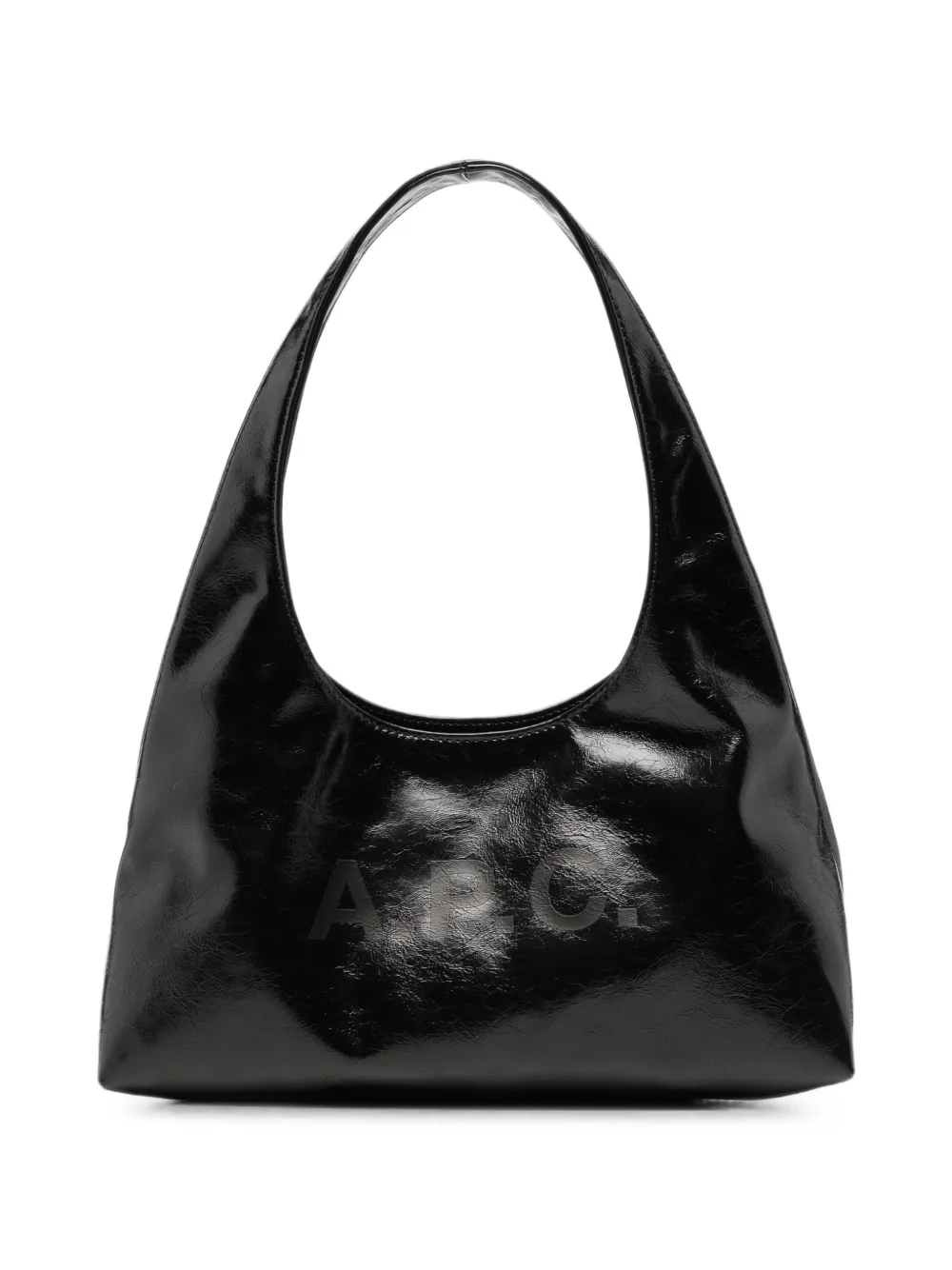 A.P.C. patent logo-print tote bag - Nero