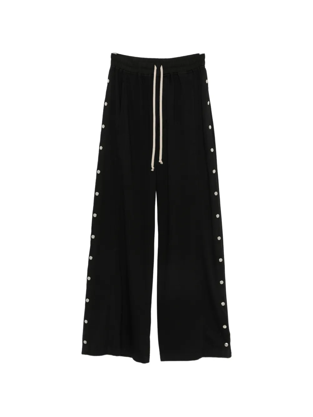 Rick Owens DRKSHDW Pusher side-snap-button wide-leg trousers - Nero