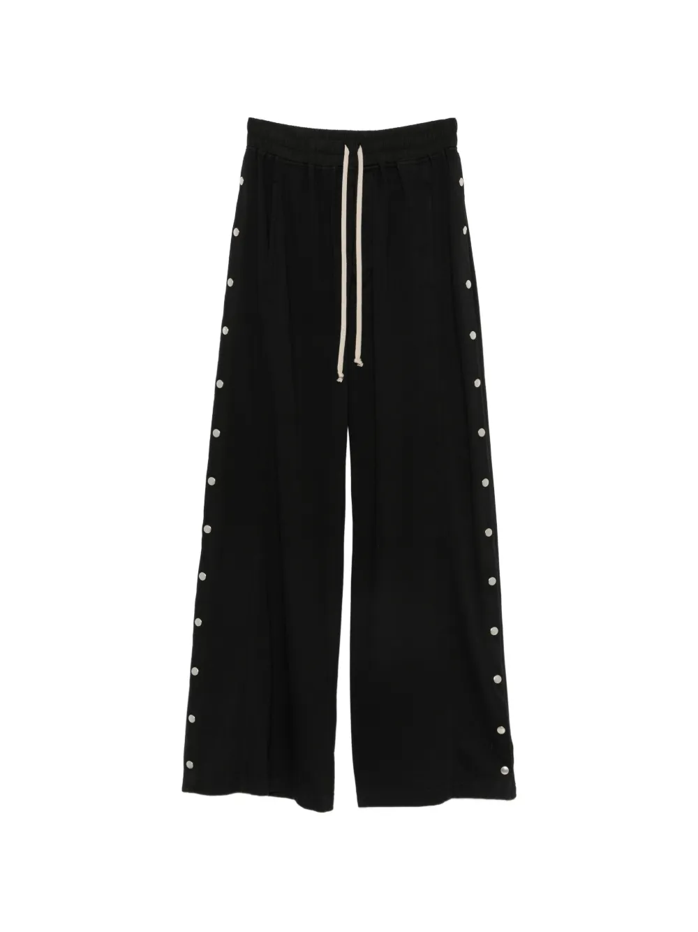 Rick Owens DRKSHDW Pusher side-snap-button wide-leg trousers - Nero