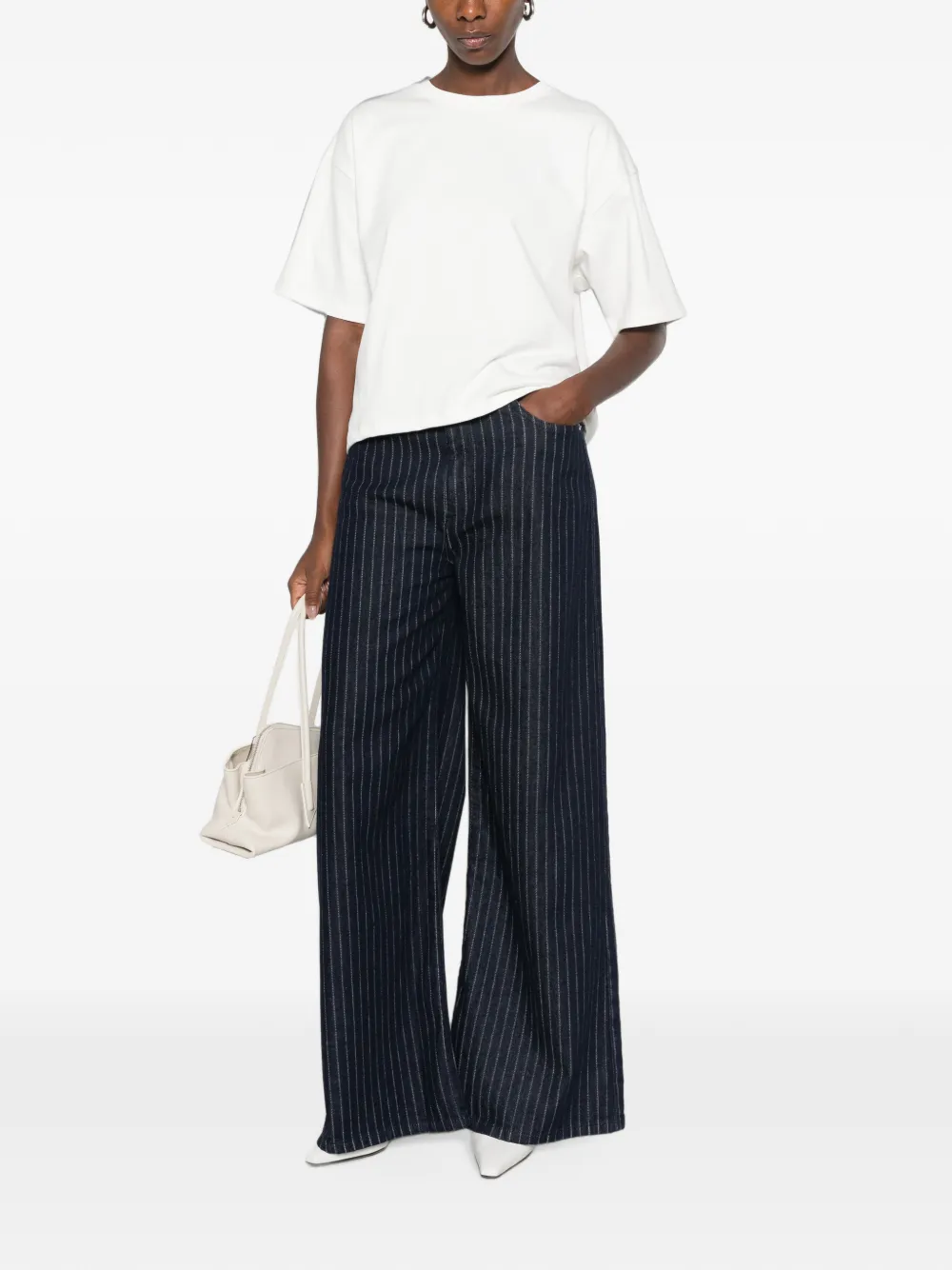 HOMAGE Jeans met wijde pijpen Blauw