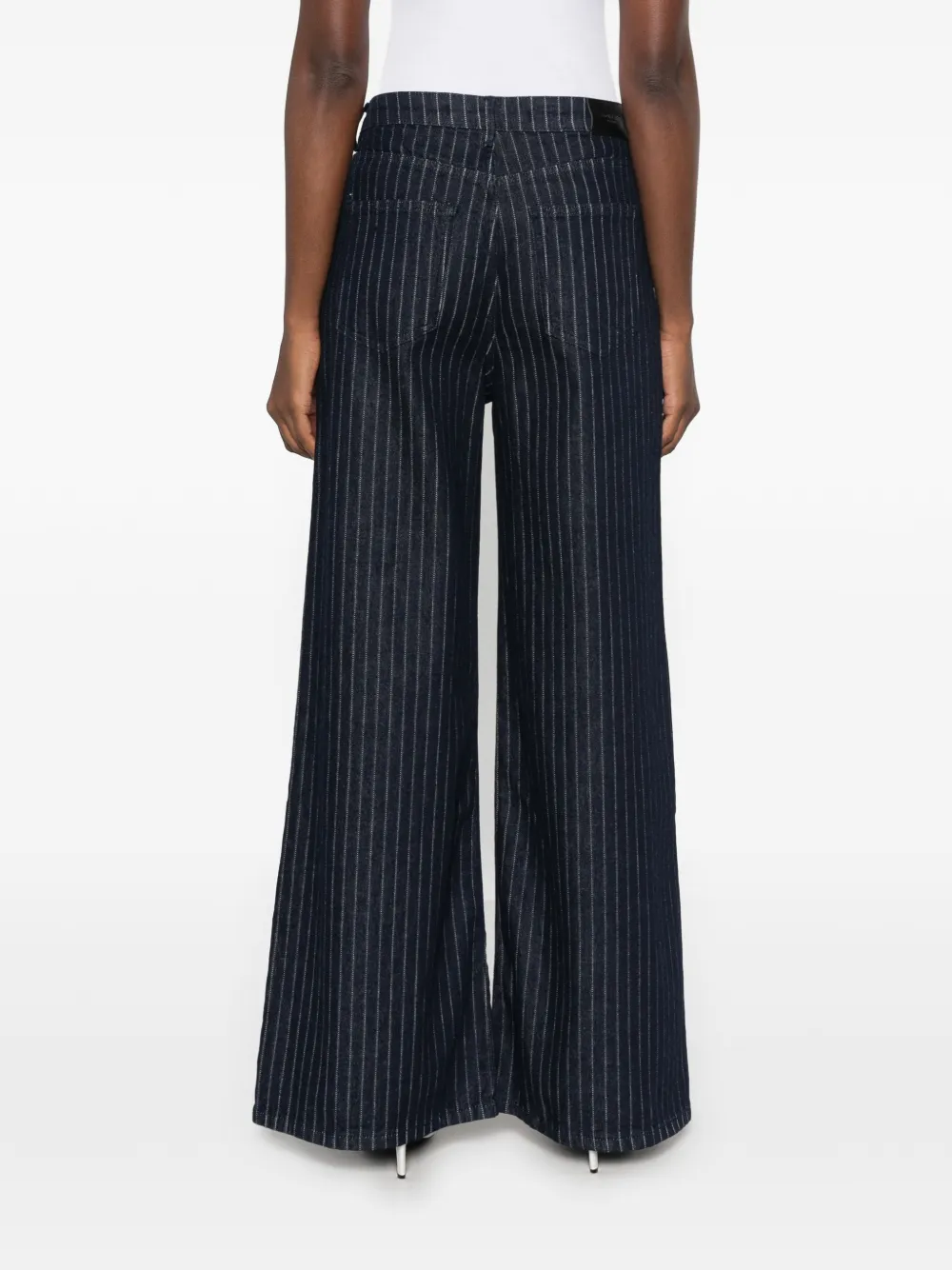 HOMAGE Jeans met wijde pijpen Blauw