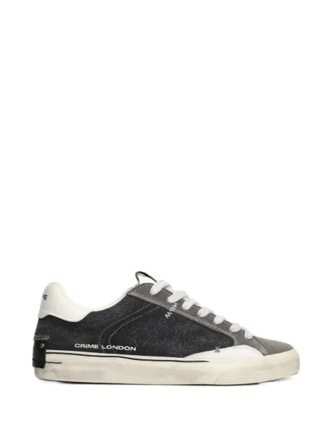 Crime London Deconstructed distressed-effect panelled sneakers