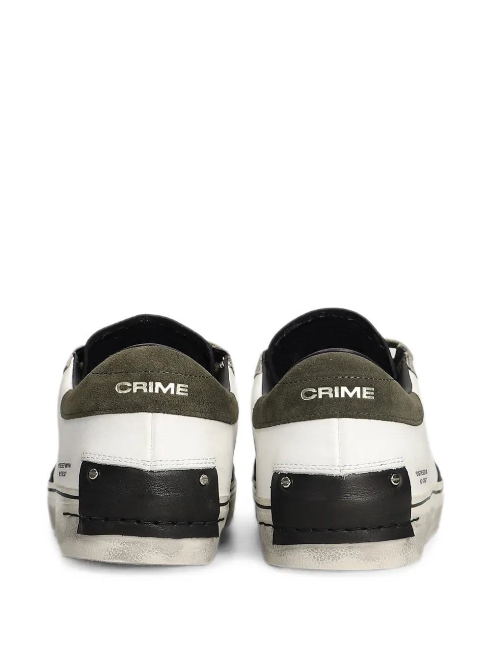 Crime London Distressed 2.0 panelled sneakers Wit