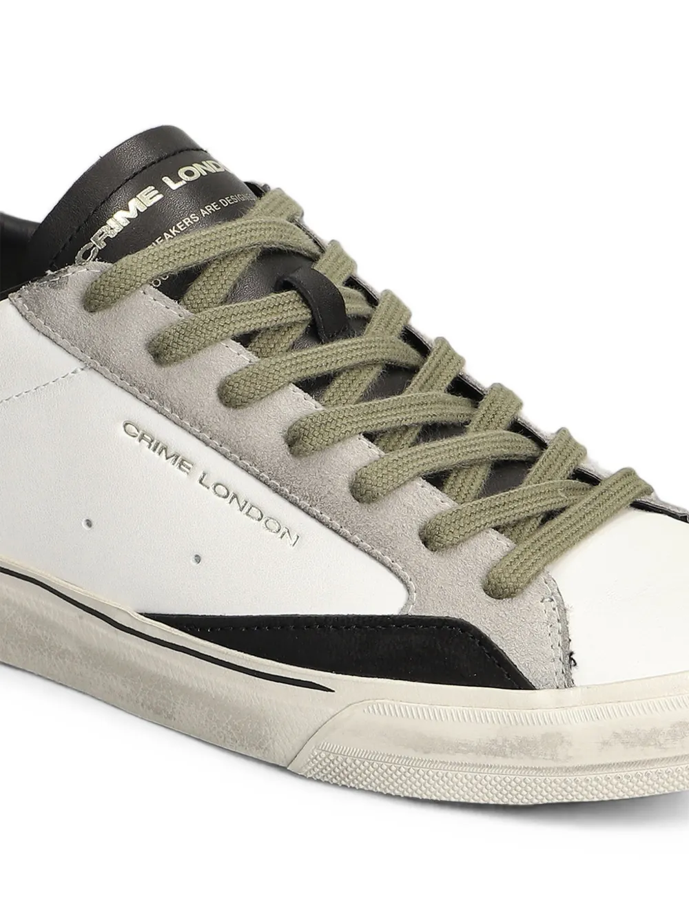 Crime London Distressed 2.0 panelled sneakers Wit