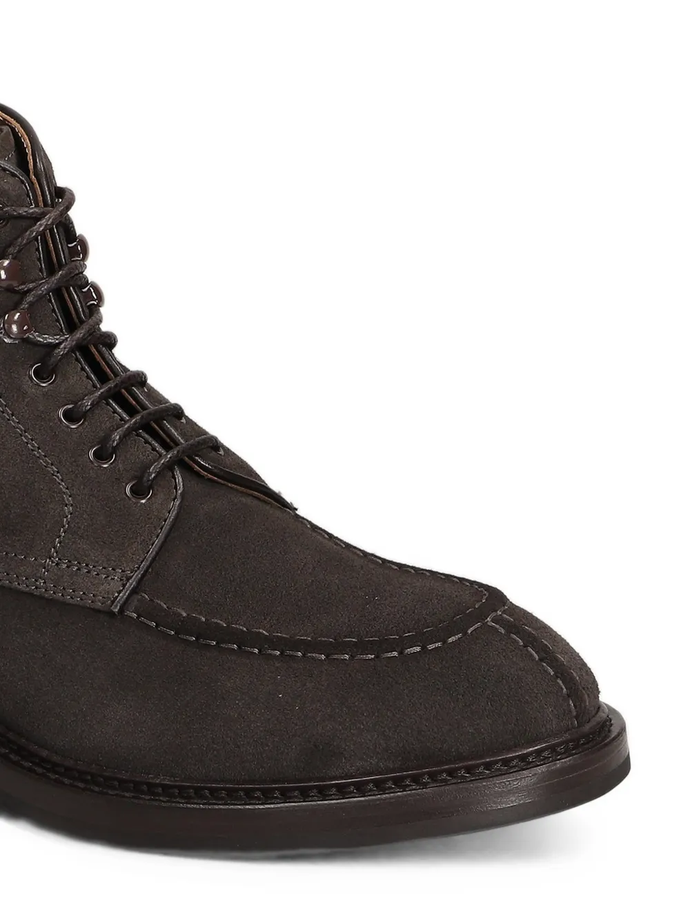 Green George suede apron-toe boots Bruin