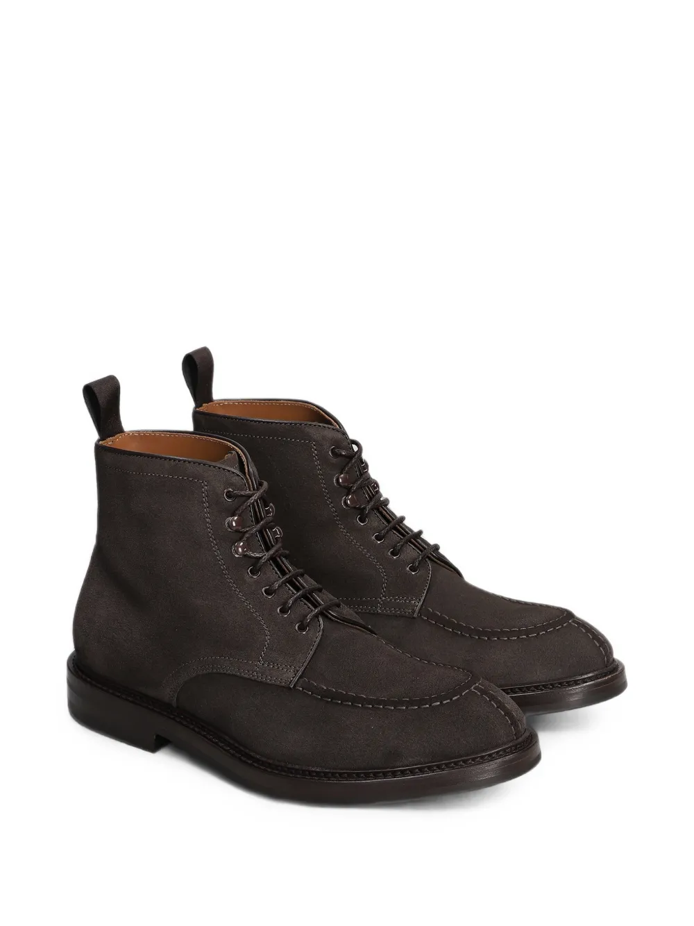 Green George suede apron-toe boots Bruin