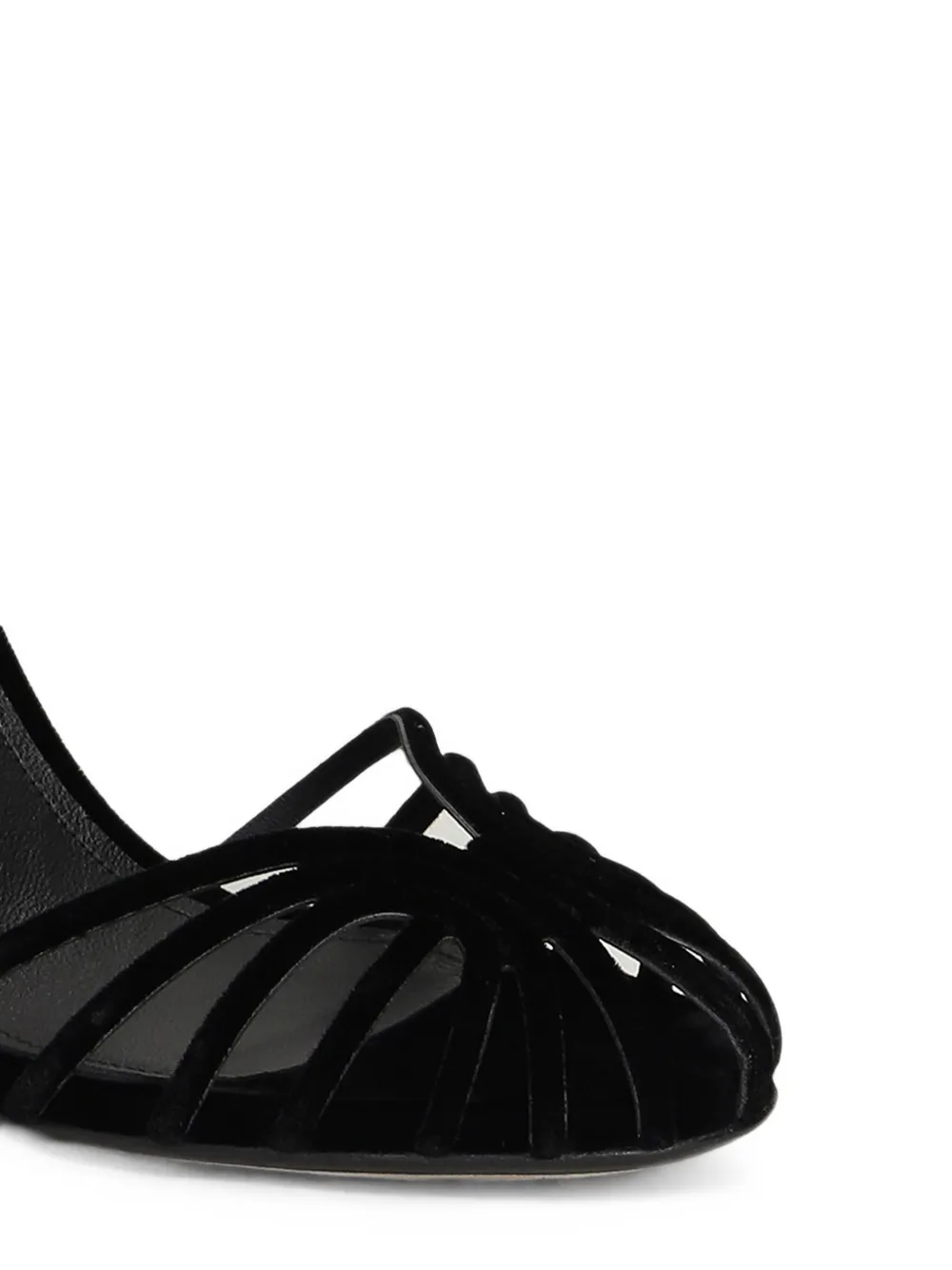 Alevì Blake cage-strap stiletto sandals Zwart