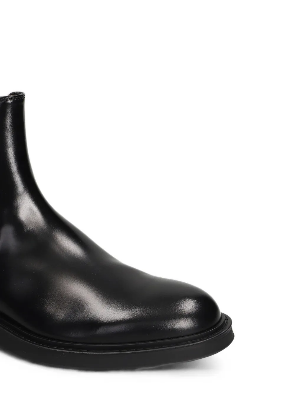 Green George chelsea leather boots Zwart