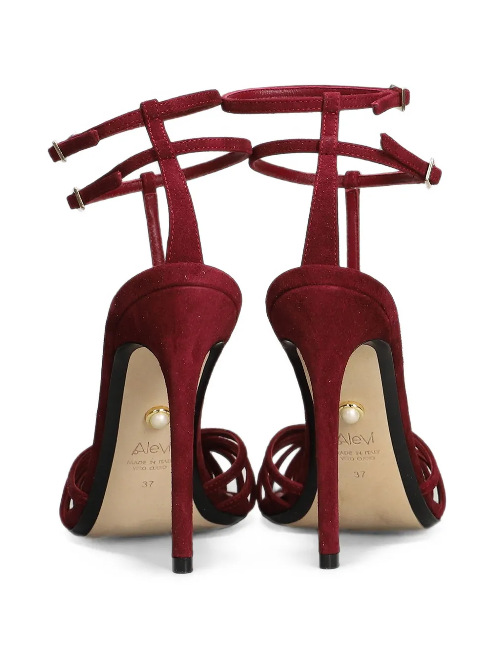 Alevì cage-strap stiletto-heel sandals Rood