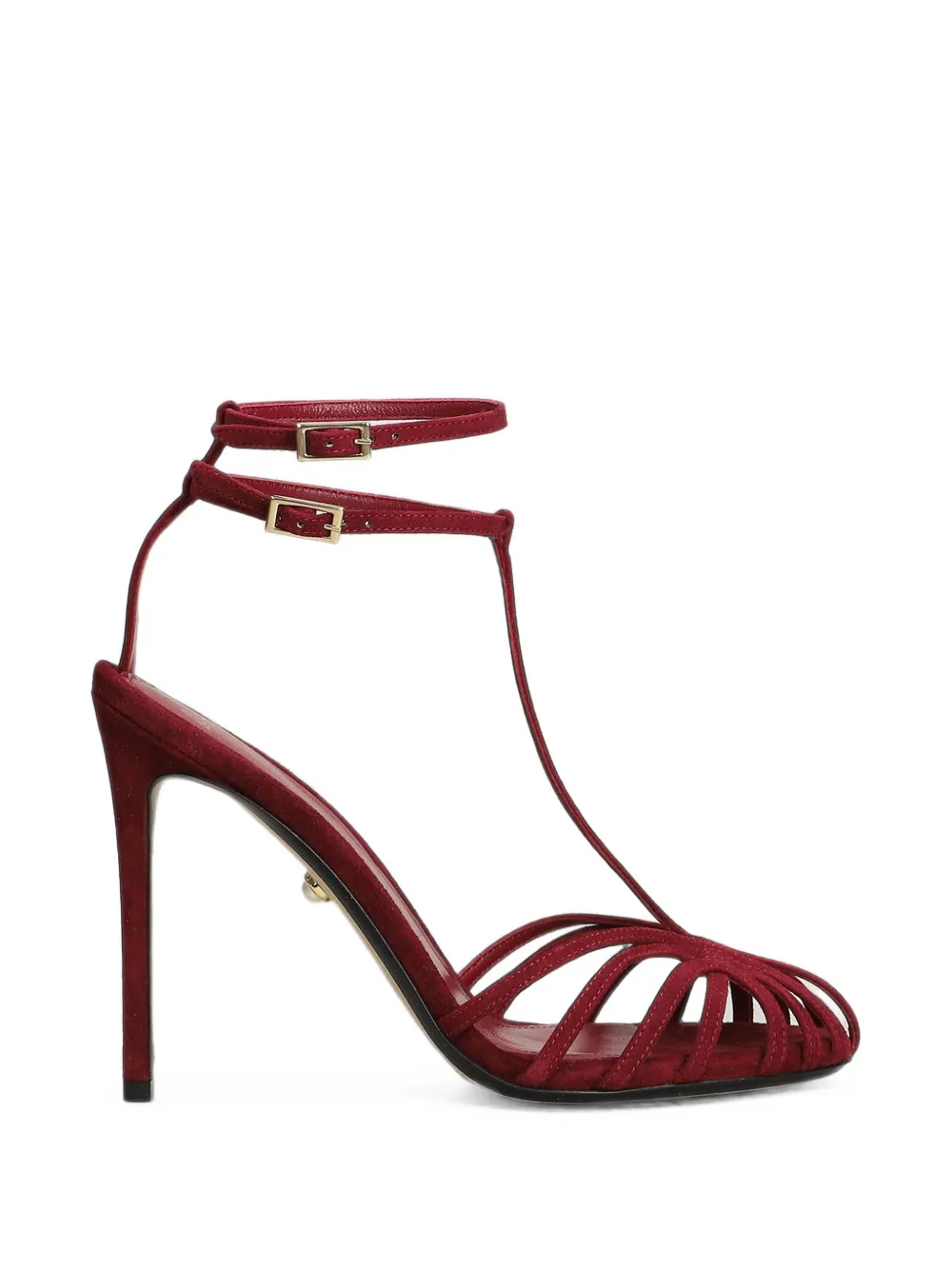 Alevì cage-strap stiletto-heel sandals Rood