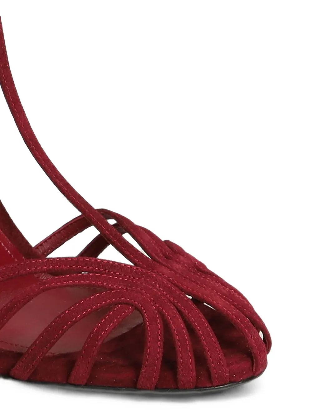 Alevì cage-strap stiletto-heel sandals Rood