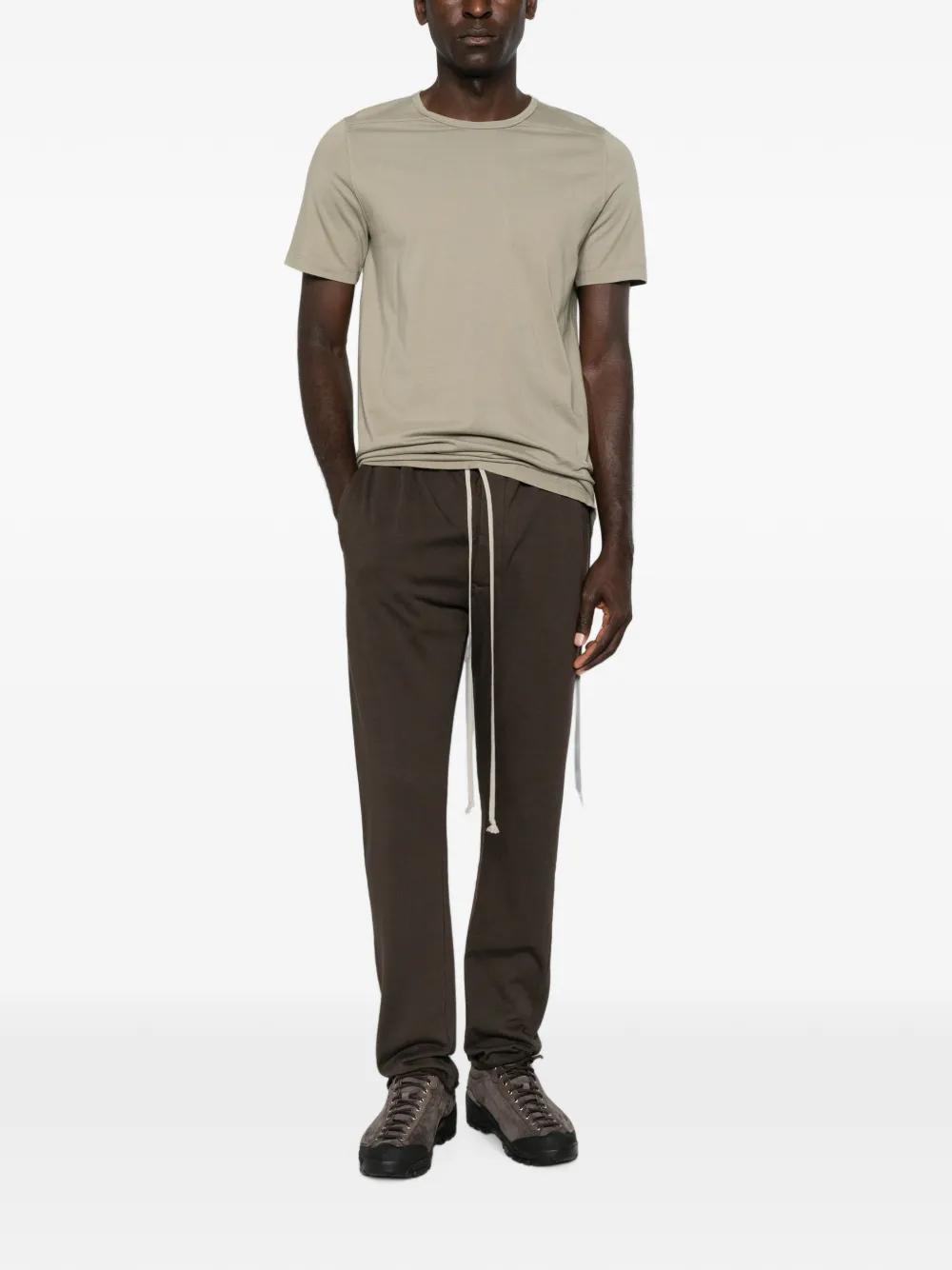 Rick Owens DRKSHDW seam-detail T-shirt Groen