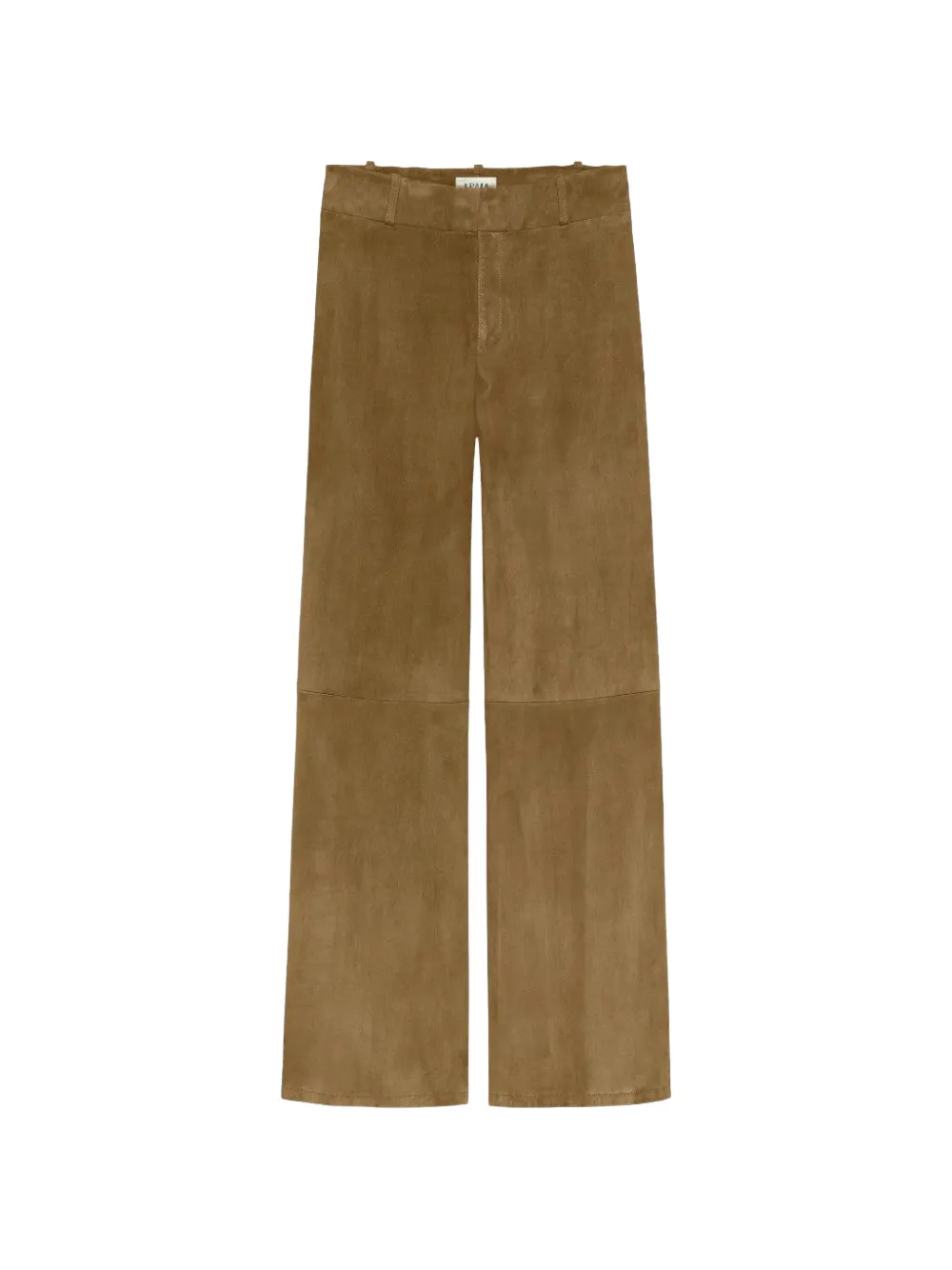 Arma Marina Suede Wide-leg Trousers In Brown