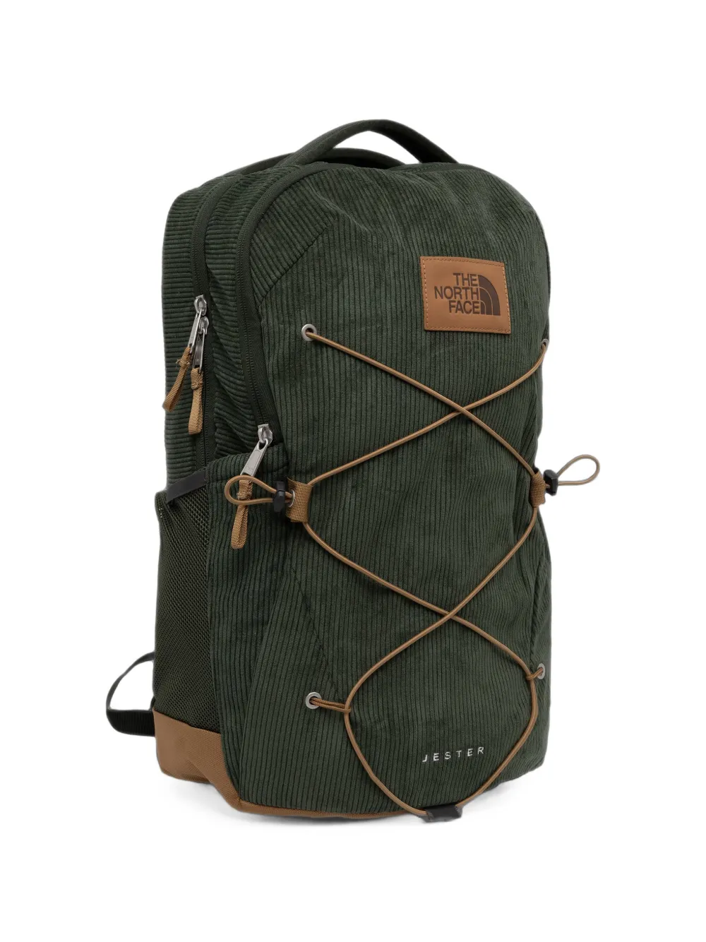 The North Face Jester Pro ribfluwelen rugzak Groen