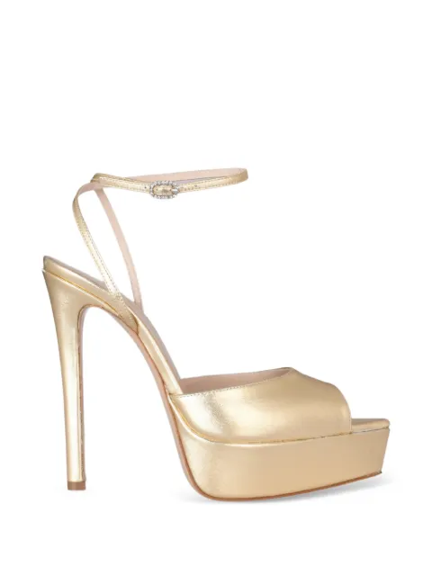 Andrea Wazen sandalias Loulou con efecto metalizado y plataforma