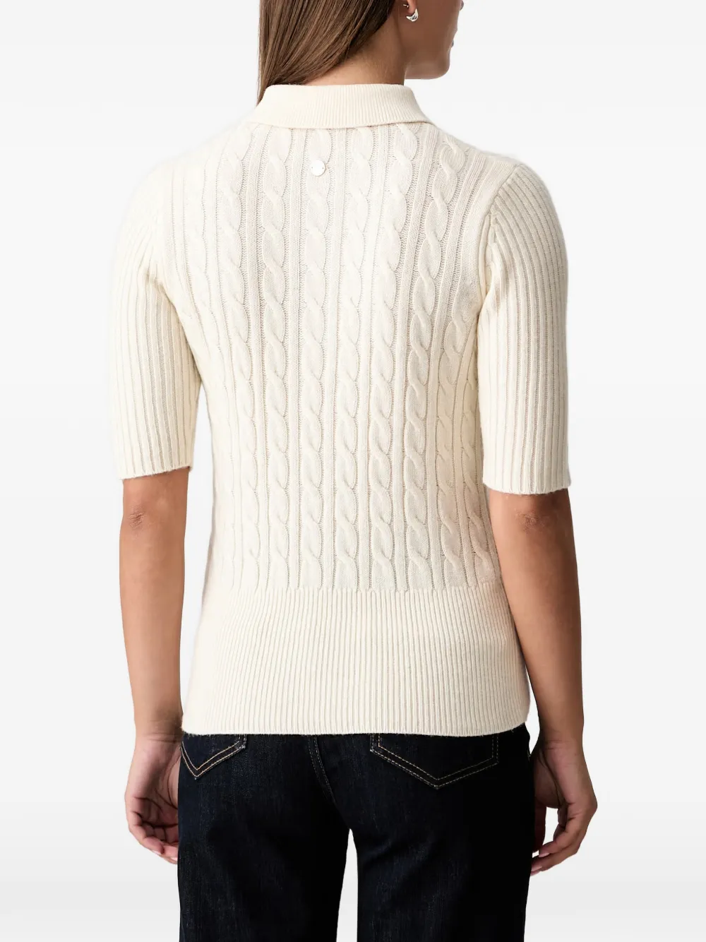 Joop! Kabelgebreide polotop Beige