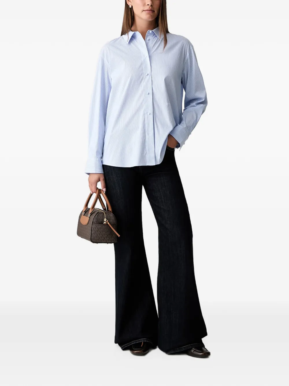 Joop! Gestreept blouse Wit