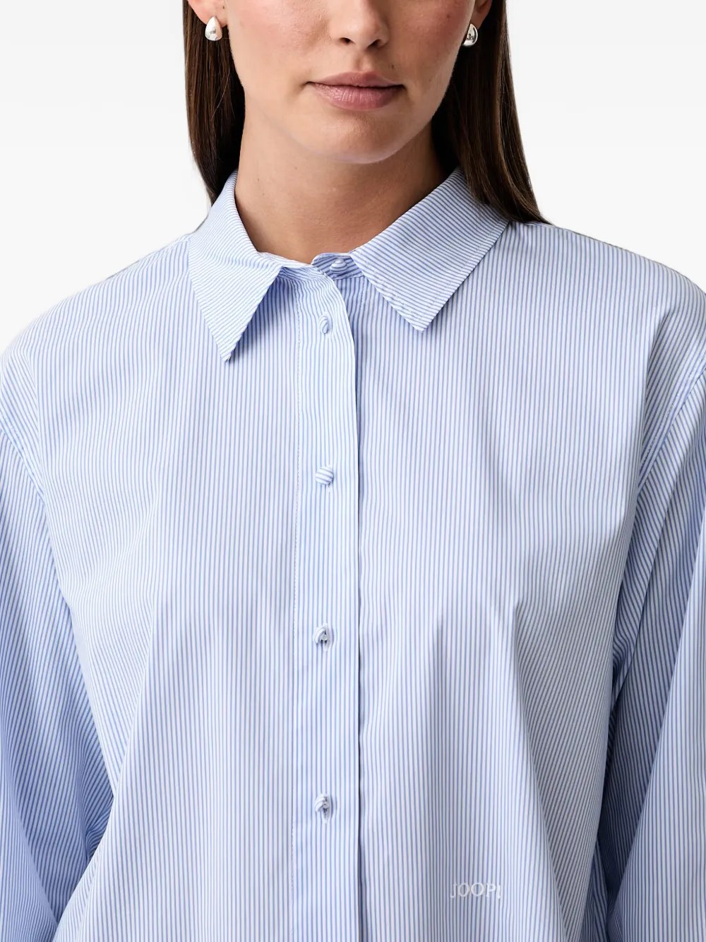 Joop! Gestreept blouse Wit