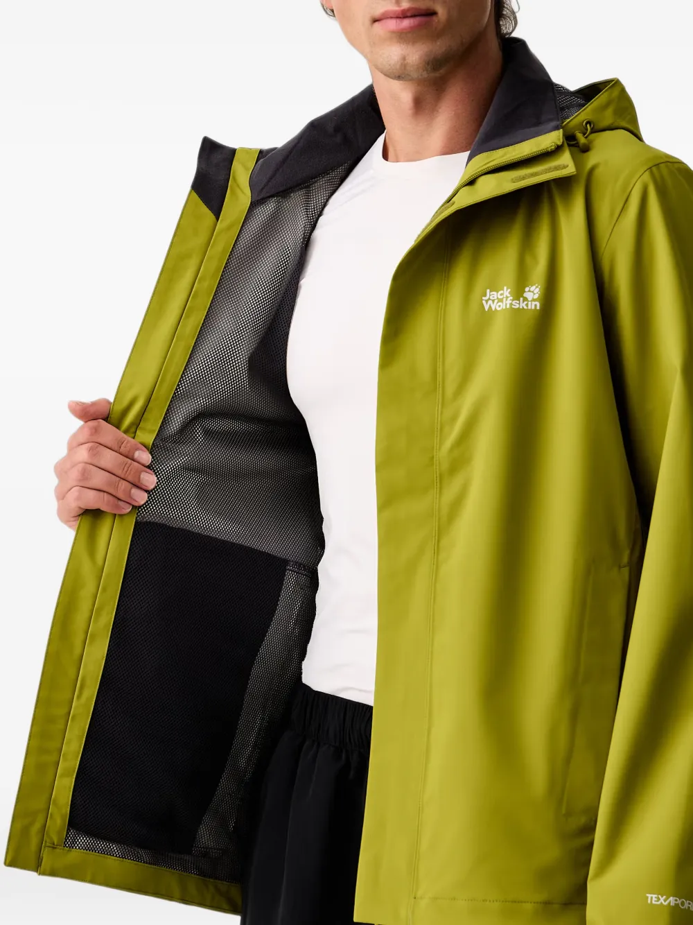 JACK WOLFSKIN Trailtime Texapore hooded jacket Groen