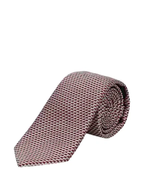 Joop! corbata con motivo geométrico