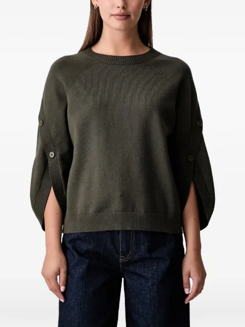 Joseph Ribkoff button-embellished tulip-sleeve sweater