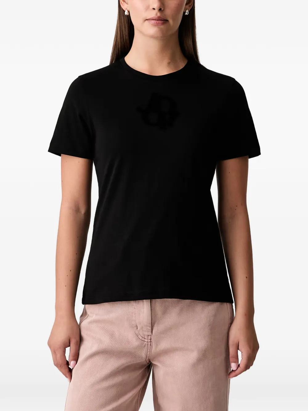 Joop! T-shirt met logoprint Zwart