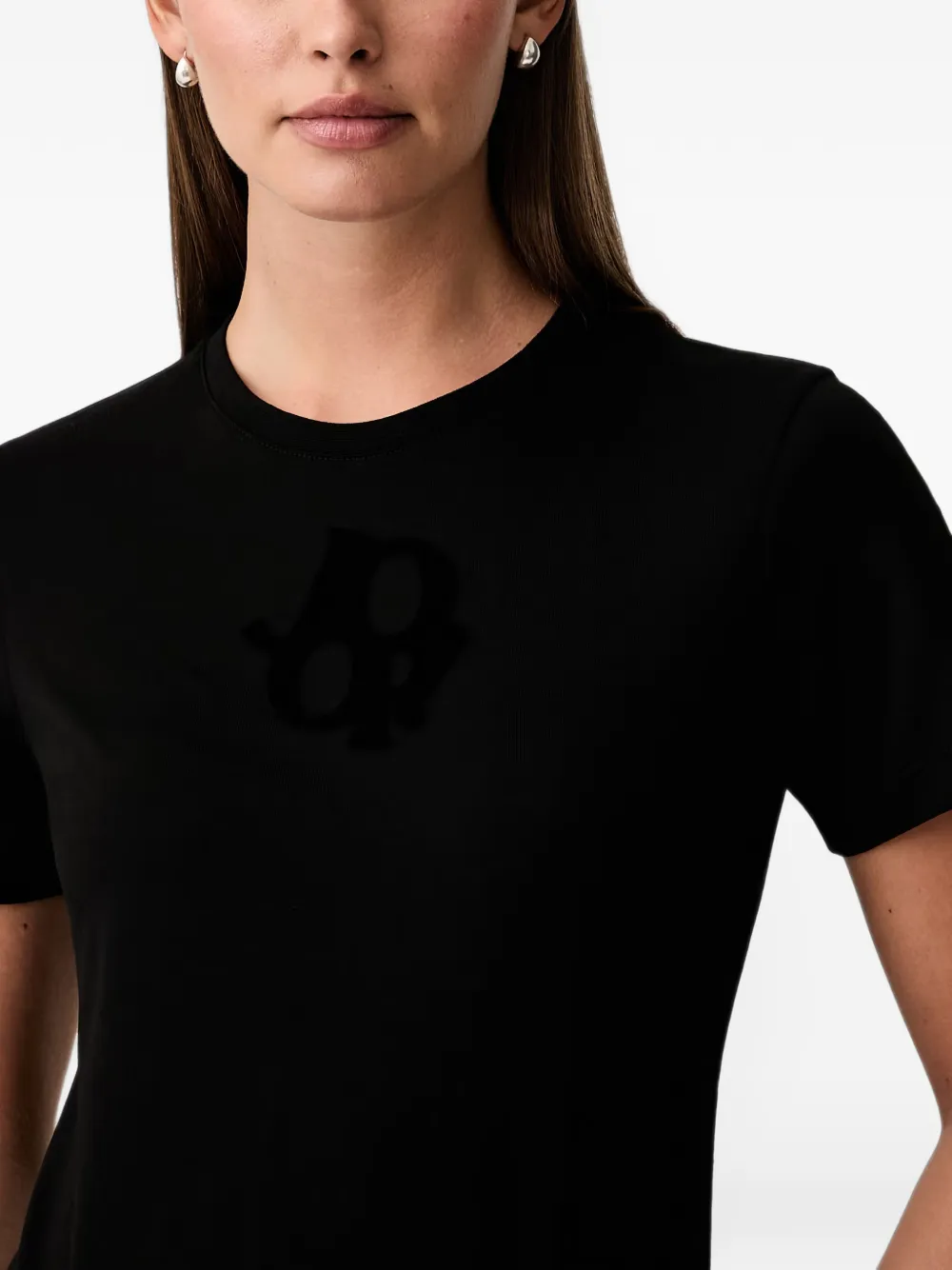 Joop! T-shirt met logoprint Zwart