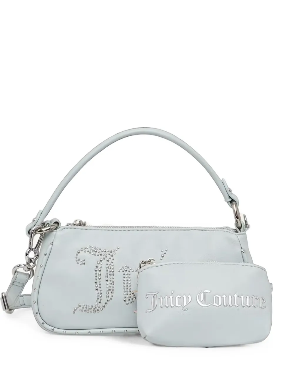 Juicy Couture studded logo-embellished shoulder bag - Blu