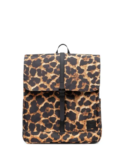 Herschel Supply Co. City leopard-print buckle-fastening backpack