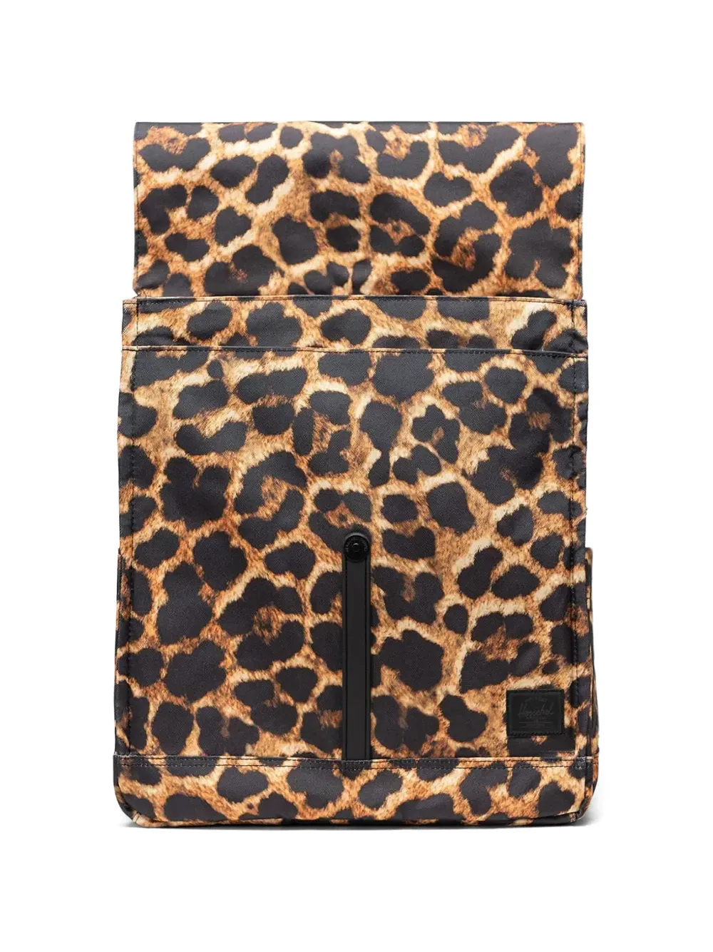 Herschel Supply Co. City rugzak met luipaardprint en gespsluiting Zwart