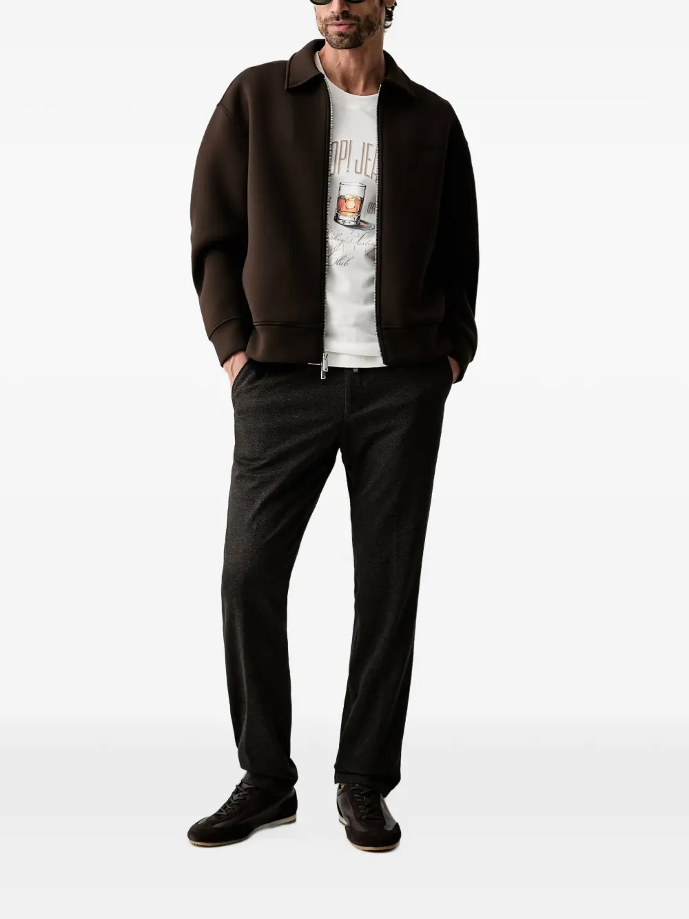 Joop! drawstring-waist chinos Bruin
