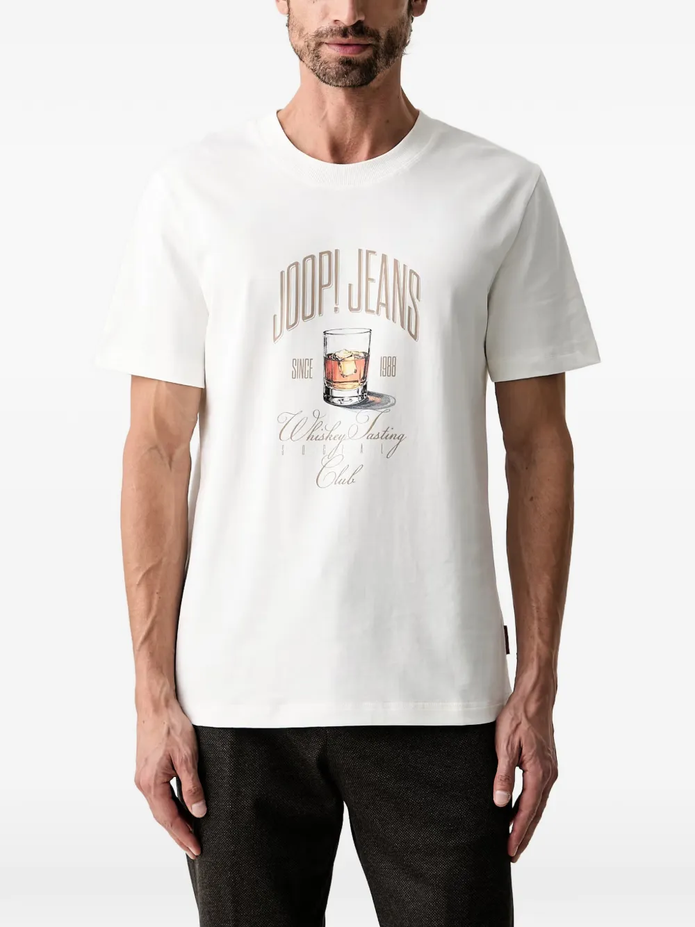 Joop! graphic-print crew-neck T-shirt - Weiß