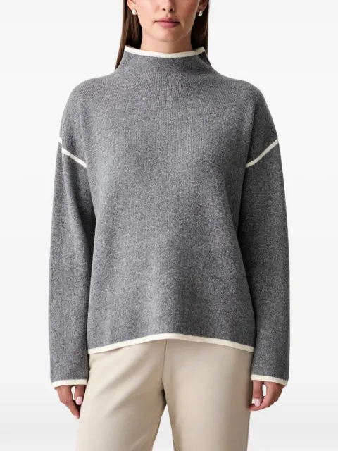 Joop! contrast-trim high-neck sweater