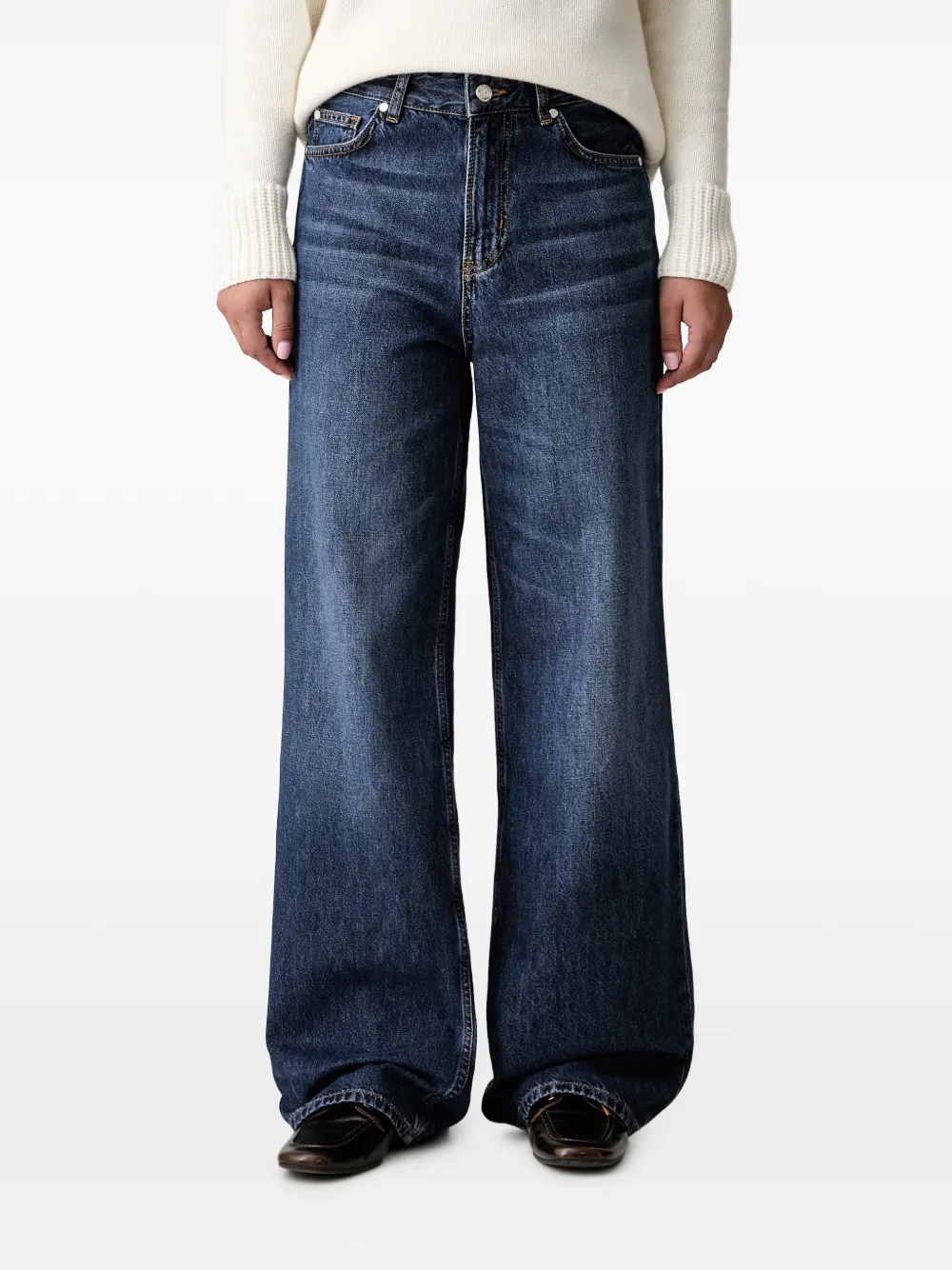 Joop! wide-leg washed jeans - Blau