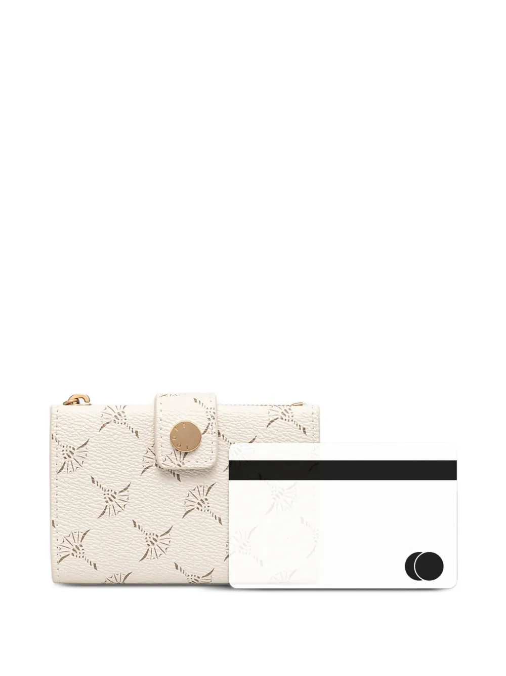 Joop! Cortina C-Four bi-fold portemonnee met logo-print Wit