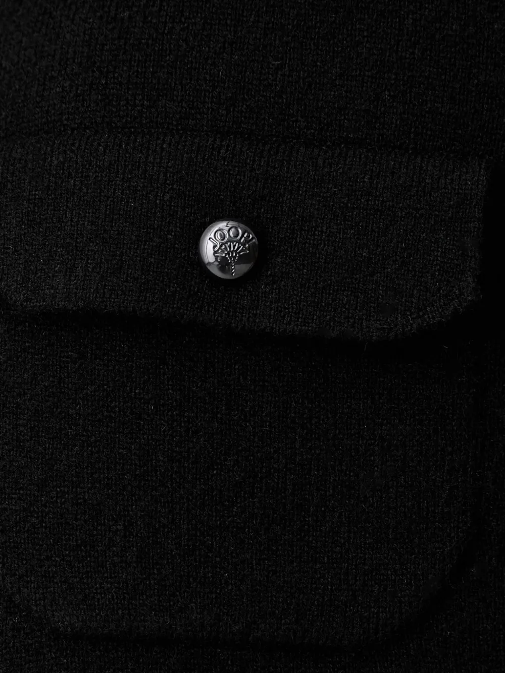 Joop! Gebreide mini-rok met logo-knopen Zwart