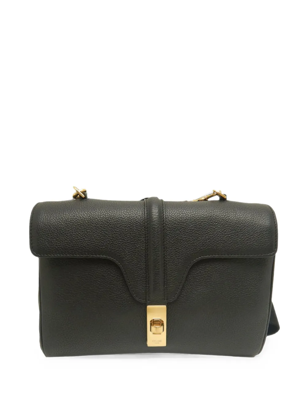 Celine Pre-Owned 2022 Teen Grained Calfskin Soft 16 crossbody bag - Schwarz