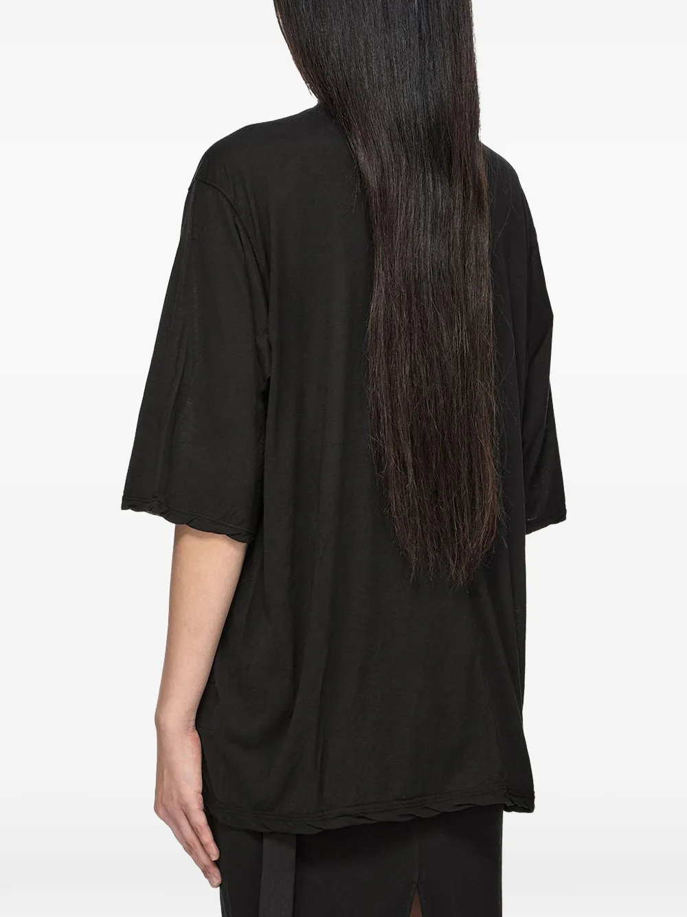 Rick Owens DRKSHDW T-shirt met naaddetail Zwart