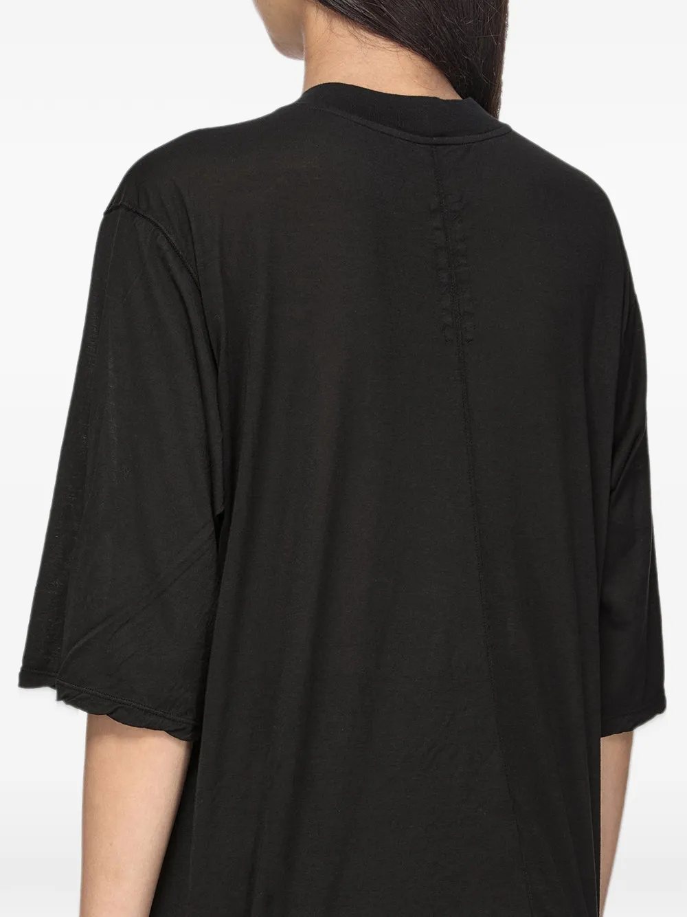 Rick Owens DRKSHDW T-shirt met naaddetail Zwart