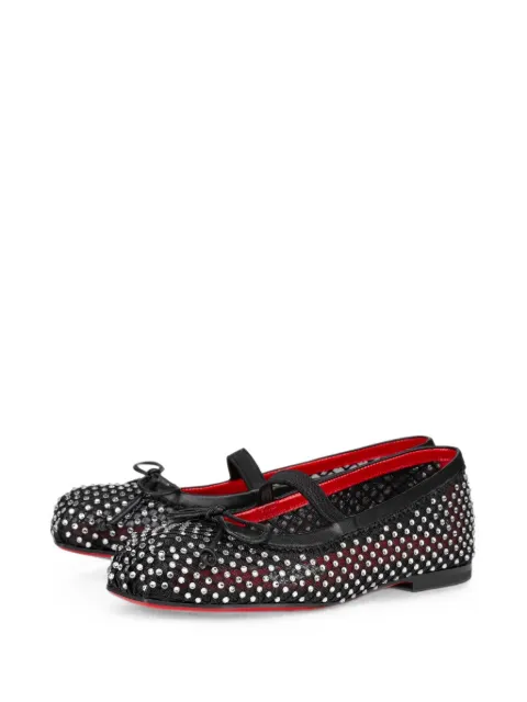 Christian Louboutin балетки Balla с кристаллами