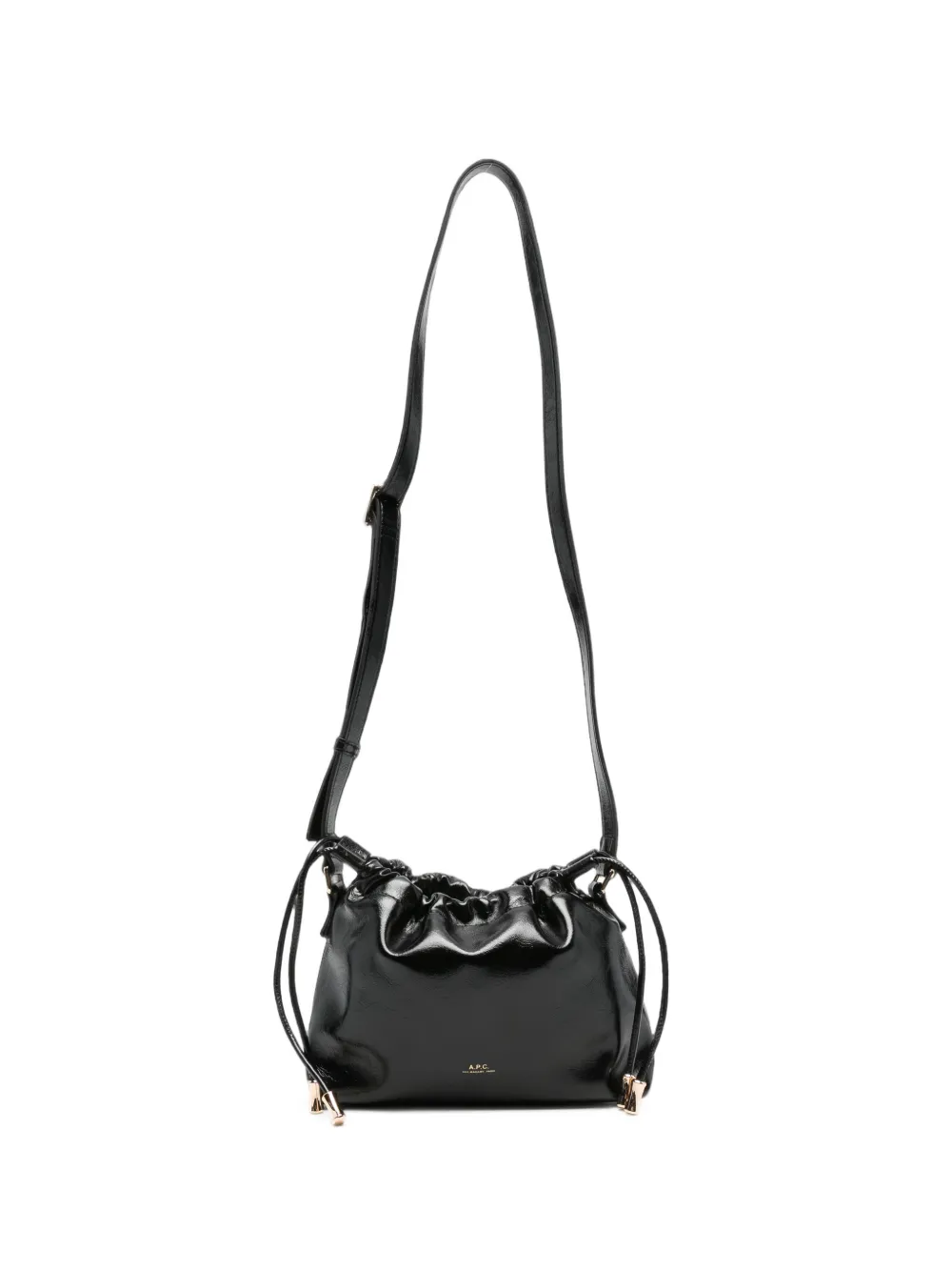 A.P.C. mini Ninon leather shoulder bag - Nero