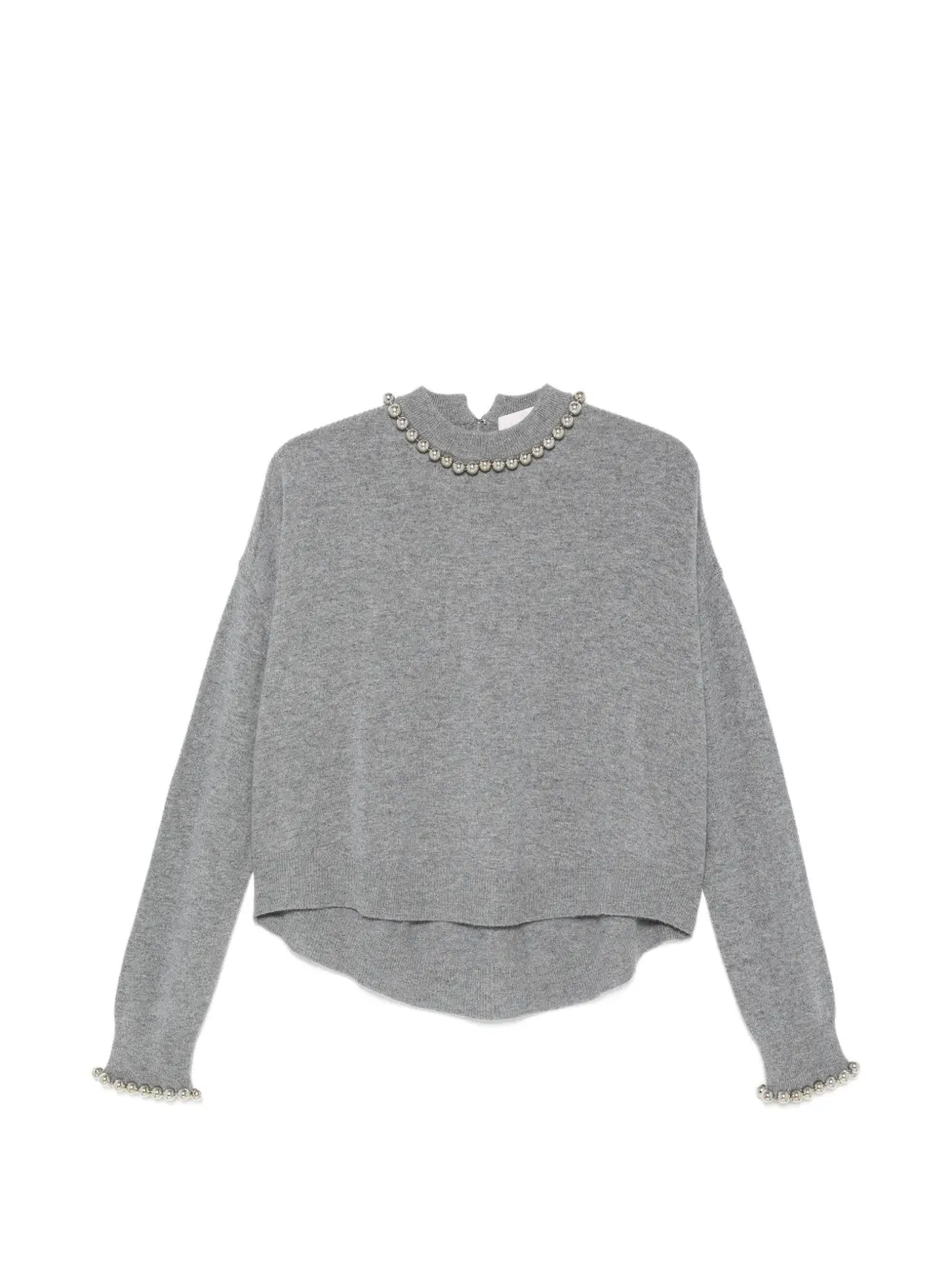 Circus Hotel stud-embellished long-sleeve sweater