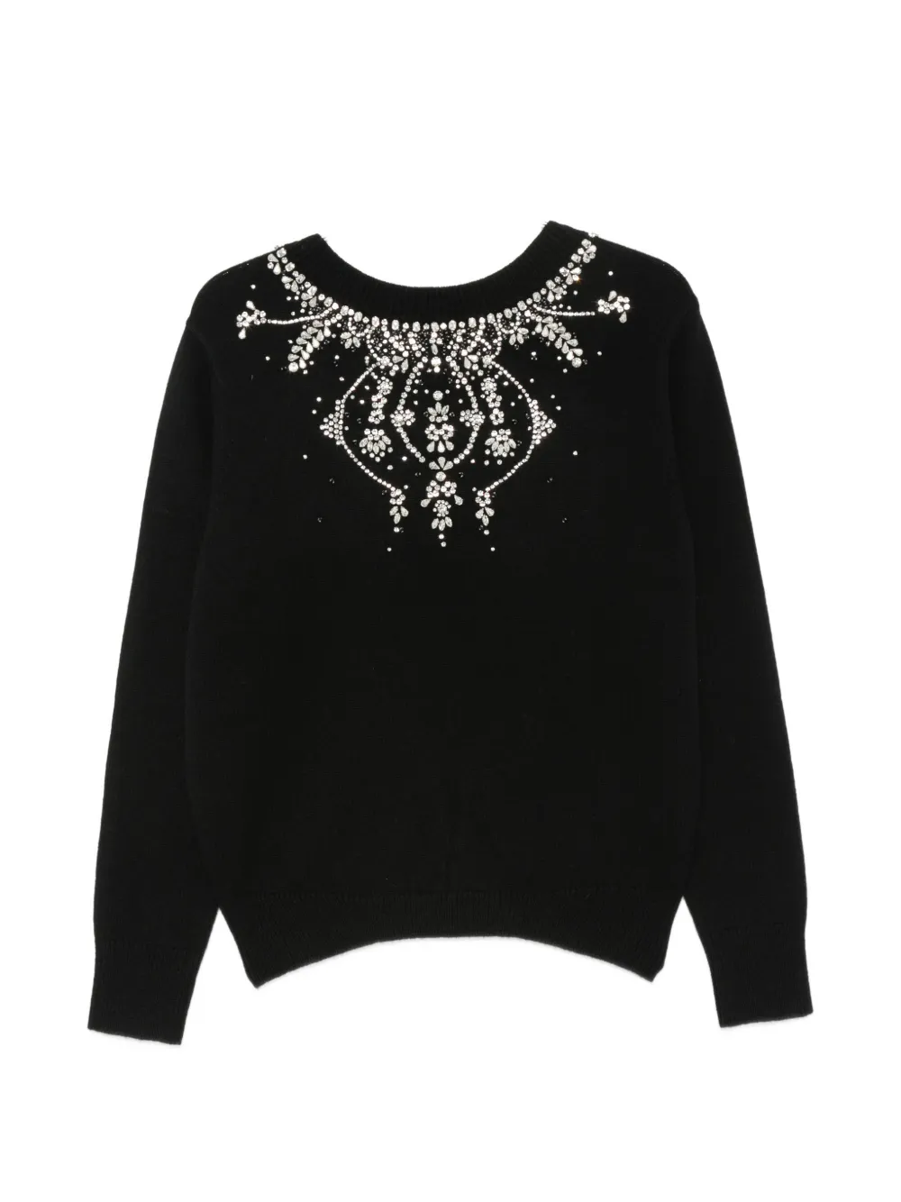 Circus Hotel low-cut back sweater - Nero