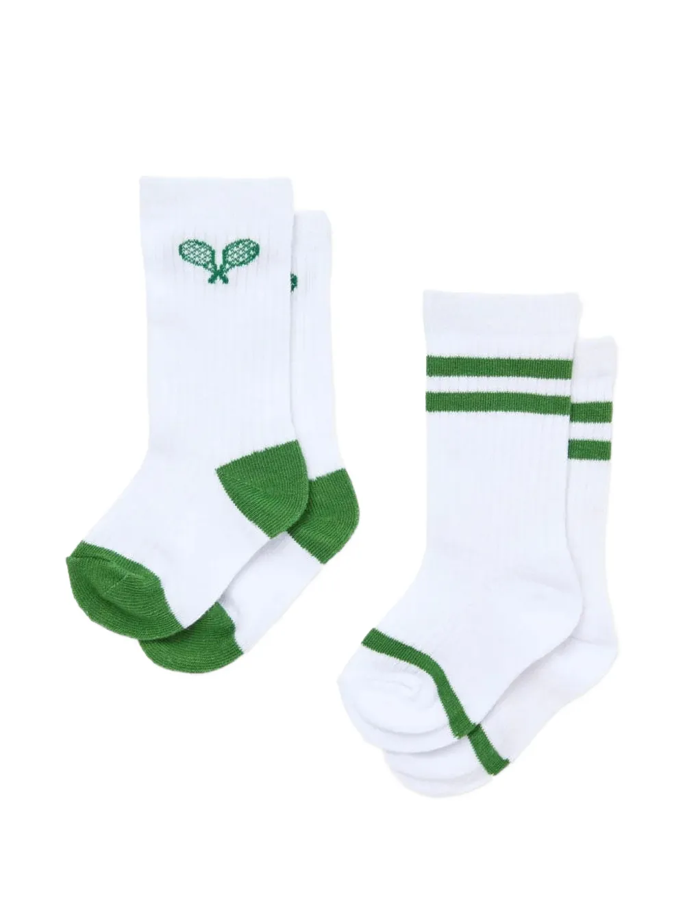 Flöss Vitus tennis-motif socks (set of two) - White